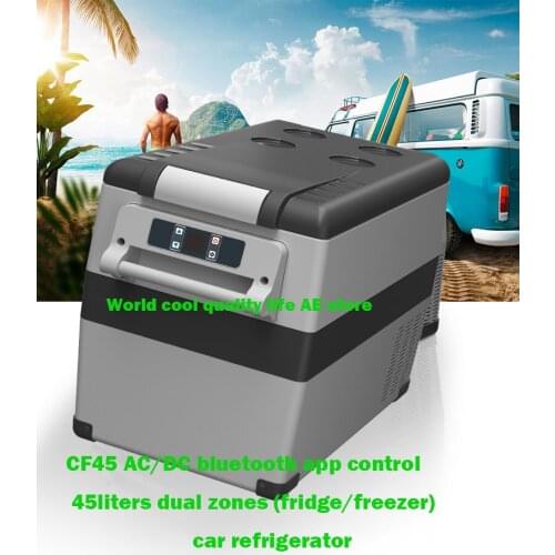 45L AC and DC12V24V Compressor Camping Picnic Outdoor RV Car Refrigerator Freezer Cooler Box Portable Mini Fridge Travel Home