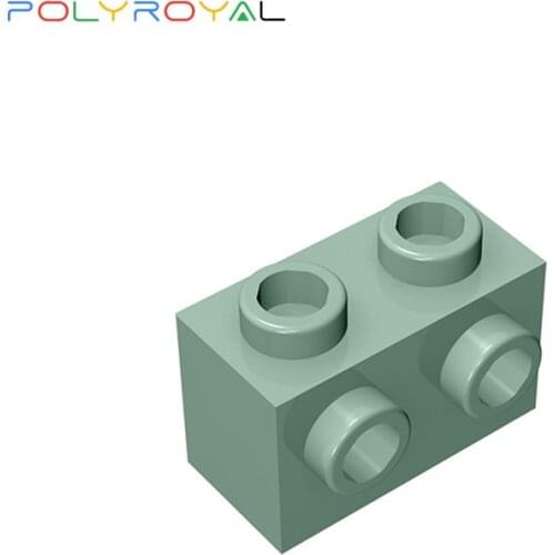 Building Blocks Technicalalal 1x2 One side bump brick with adapter 10PCS Compatible Assembles Particles Part Moc Toy 11211