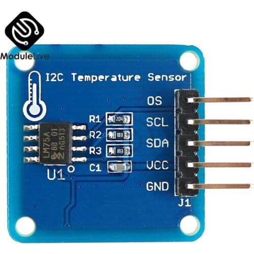 LM75 IIC I2C Digital Temperature Sensor Module LM75A Development Board Module for Arduino UNO R3 Mega2560