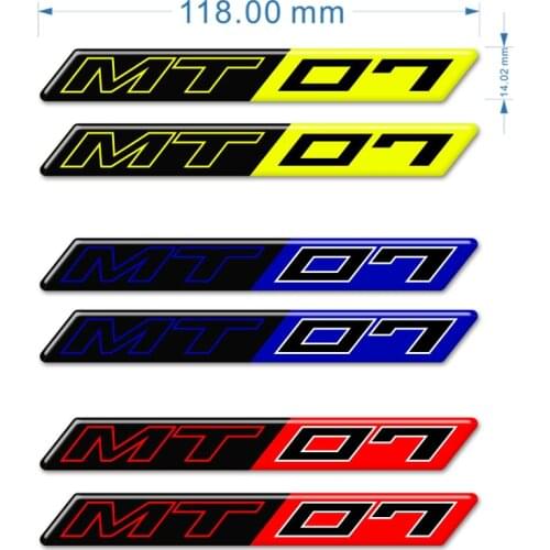 MT07 MT 07 For Yamaha Stickers Tank Pad Motorcycle Knee Protector Fairing Emblem Badge Logo Protection 2017 2018 2019 2020