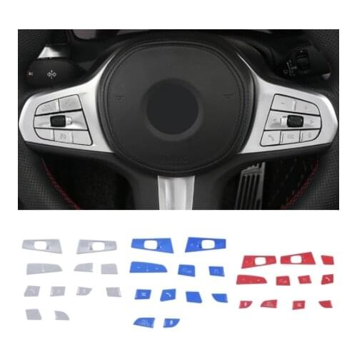 Steering Wheel Button Switch Trim Cover Sticker For BMW X3 X4 2021 Decoration Car Accessories Sticker