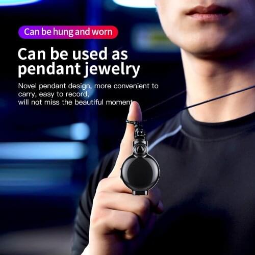 New 2 IN 1Mini Security Camera Full HD 1080P Portable Full HD Pendant Wearable Video Voice Recorder Built-In Memory 4-128GB