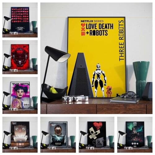 Love Death Robots Poster Movie Anime Posters Canvas Painting Wall Decor Wall Art Picture for Living Room Decor Home Decor