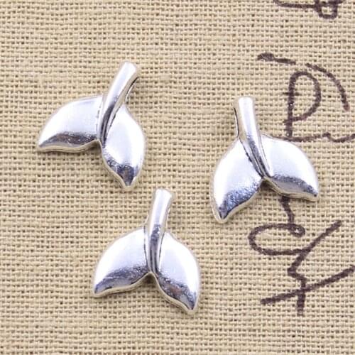 12pcs Charms Whale Tail 16x15mm Antique Making Pendant fit,Vintage Tibetan Silver Color,DIY Handmade Jewelry