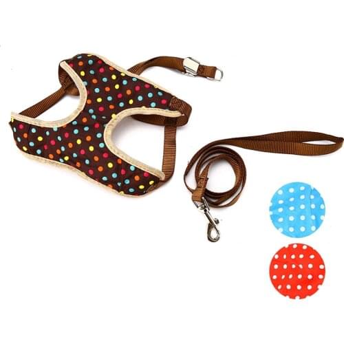 Dog Leash Harness Set Puppy Harness And Leash Chihuahua Pet Cat Dog Harness Leashes For Small Dogs Dog-Collar Cat Leads Supplies