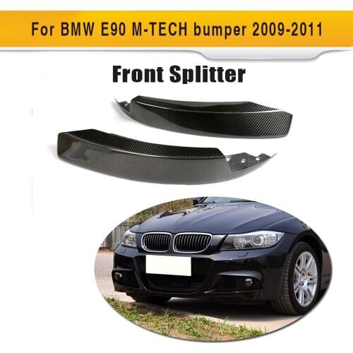 Carbon fiber Front Bumper lip Splitter for BMW E90 M Sport Bumper 2009 2010 2011