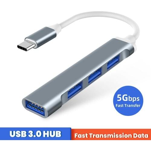 Type C Hub USB 3.0 HUB Splitter Fast Speed USB3.0 USB-C OTG Adapter Cable for Macbook Pro 13 15 Air Mi Pro HUAWEI Matebook USB C