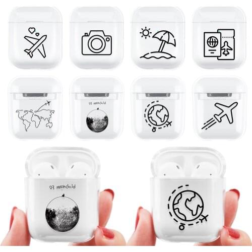 Cute Cartoon Wireless Bluetooth Earphone Case For AirPods 2 Charging Headphones Stitch Clear for Air Pod 1 2 Protective Cover