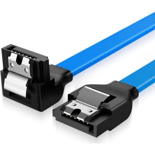 Super Speed 40cm Straight 90 Degree Angle 3.0 6GB/s SATA Cable Blue Red Black sataIII cables for SSD HD HDD Computer Connectors
