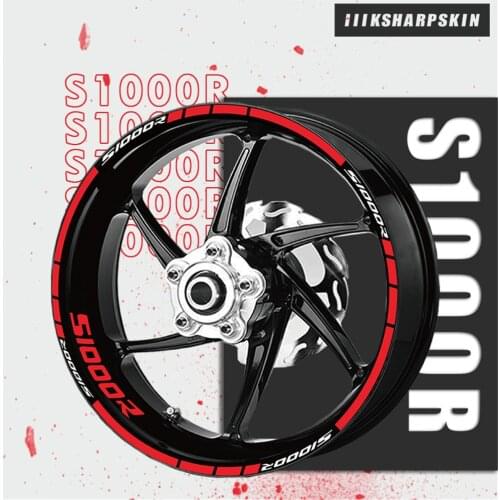 Motorcycle sticker wheel reflective decal tire waterproof membrane for BMW S1000R S1000 R S 1000R