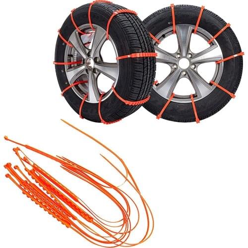 Universal Winter Car Anti-skid Cable Ties Snow Chains Off-road Vehicle Tire Wheels Tyre Cable Belt Non-slip Outdoor Emergency