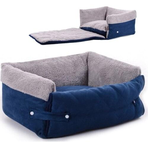 High Quality Soft Fleece Pet Dog New Style Dog Cat Soft Warm Pet Funny Multi-functional Puppy Sofa Cushion Pet Bed Mat House Ken