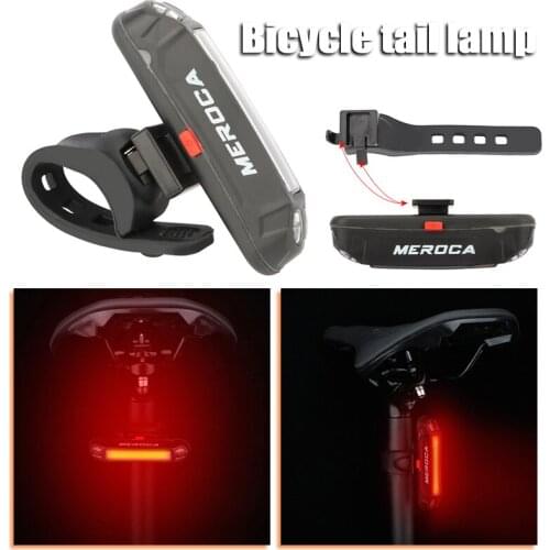 Mountain Bike Tail Lights Road Bike Riding Tail Lights USB Rechargeable Warning Lights Night Riding Tail Lights WHStore