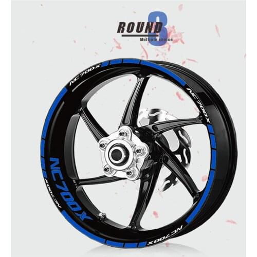 Motorcycle tire sticker wheel reflective decorative decal tire protection film for Honda NC700X NC 700X