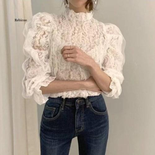 Spring Winter Women Tops Plus Sizes Pullovers Floral Femme Shirts Lace Loose Colors Casual Sweatshirts Full Long Sleeve