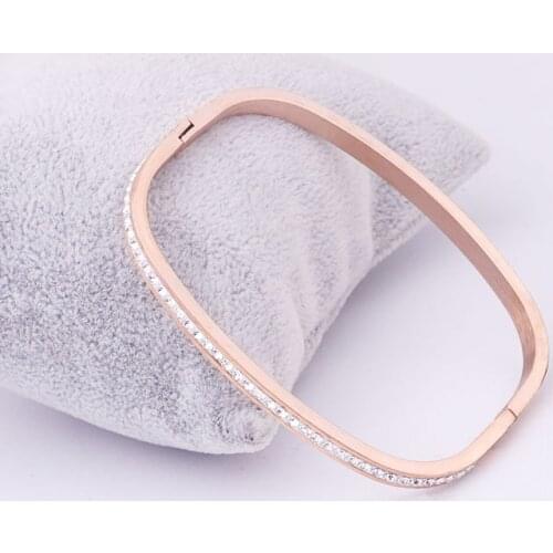 Fashion Jewelry 2021 Hot Sale Bracelet Titanium Steel Bracelet female Crystal from Swarovskis Fit Women Wedding party