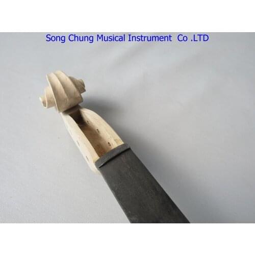 1pcs maple wood unfinished 16" viola neck with the ebony viola fingerboard