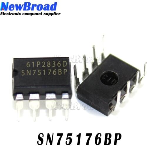 10PCS SN75176BP DIP8 SN75176 DIP 75176 DIP-8 new and original IC