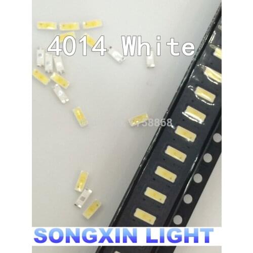 1000pcs EVERLIGHT White SMD 4014 PLR Ultra Birght SMD/SMT 4014 Led Diode PLCC-4 white COOL white 0.2W Led Chip 60ma 15-25lm