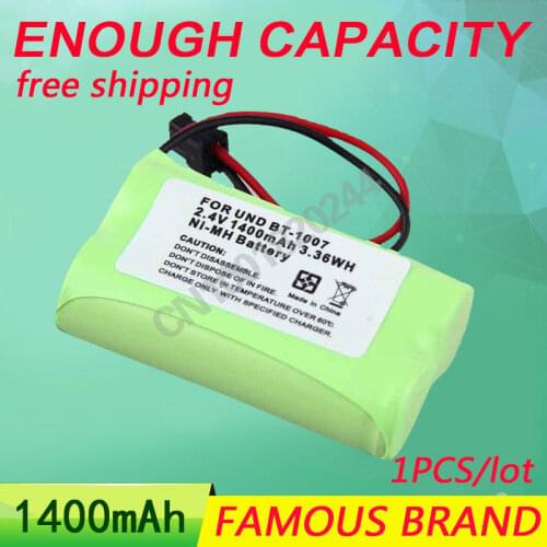 1400mAh 2.4V Rechargeable Ni-MH BT1007 BT-1007 BT1015 BT-1015 Cordless Phone Battery For Uniden DECT 6.0 models