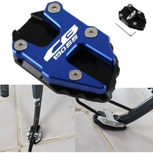 Motorcycle CNC Aluminum Foot Side Stand Enlarger Plate Kickstand Extension Pad Accessories For Honda CB190SS CB190 SS cb190ss