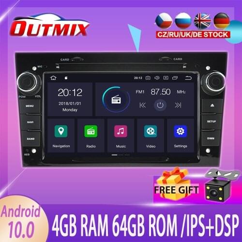 Android 10 PX6 4 + 64G with DSP Head unit Carplay IPS Screen For OPEL old car Multimedia system radio Navigation tape recorder