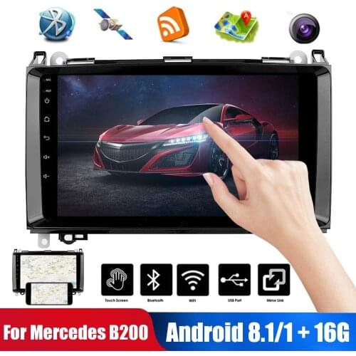 9'' Android 8.1 GPS Car Radio 2020 WIFI Car MP5 NEW 1+16G Car Player Quad Core for Mercedes Benz