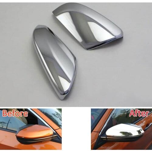 BBQ@FUKA 2x Car Body Rearview Side Door Mirror Cover Trim Car Styling Sticker Fit For Civic 10th Gen Sedan 2016