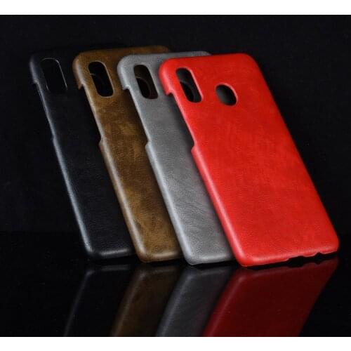 For Samsung Galaxy A40 A 40 Case Retro PU Leather Litchi pattern Skin Hard Bag Cover For Samsung Galaxy A40 SM-A405F Phone Case