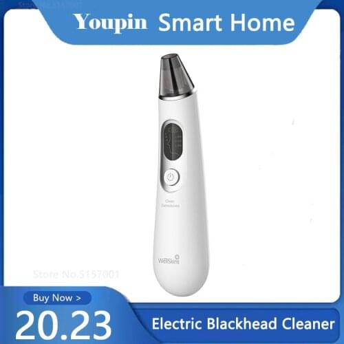 Youpin Wellskins Electric Blackhead Cleaner Blackhead Cosmetology Apparatus Vacuum Suction Remove Acne Deep Cleans Pores Cleaner