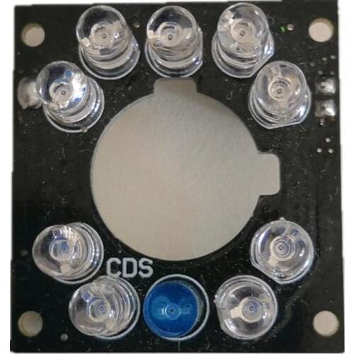 IP Camera Infrared Light Board IRLED Plate 9pcs IR LEDs 850nm 90degree for 3.6mm lens