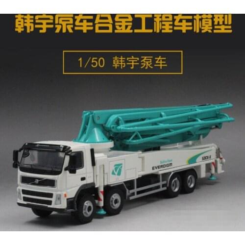 Classic 1:50 Hanyu Everdigm 52cx-5 Diecast Cement Concrete Pump Truck Models Alloy Engineering Scale Model for Gift, Collection