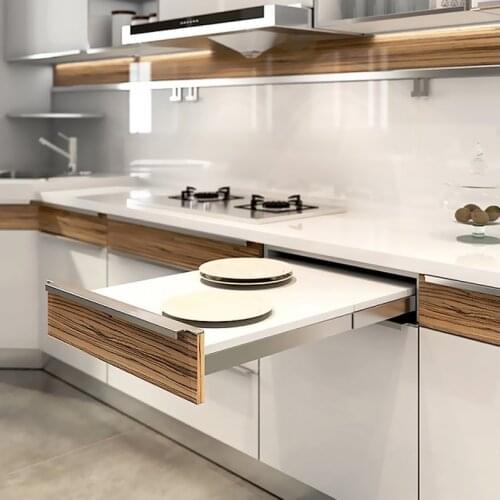 Cabinet Kitchen Retractable Function Dining Table / Folding / Pulling / Pulling Extension Dining Table / Table Rail Accessories