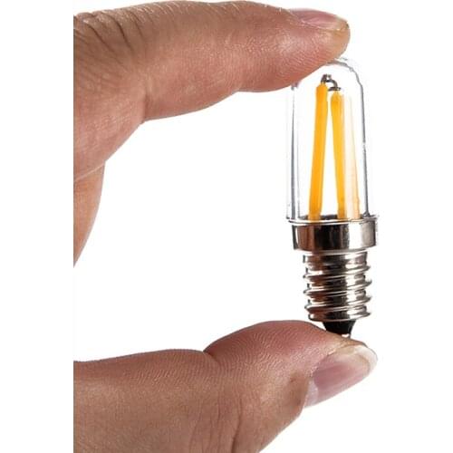Mini E14 E12 LED Fridge Freezer Filament Light COB Dimmable Bulbs 1W 2W 4W Lamp Warm / Cold White Lamps Lighting