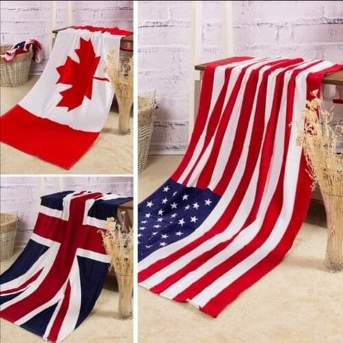 British Flag/American Flag/Canadian Flag Multifunctional Blankets Soft Carol flannel Fleece Thin Blanket 150*200cm bed cover