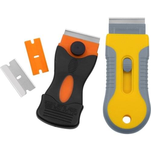 Portable Cleaning Blade Ceramic Glass Floor Cleaning Scraper Glass Glue Removal Knife Profession Car Film Scraper
