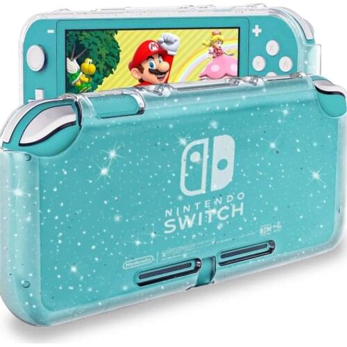 Transparent Protective Case for Nintendo Switch Lite Crystal Glitter Bling Soft TPU Cover Case for Switch Lite Console Shell