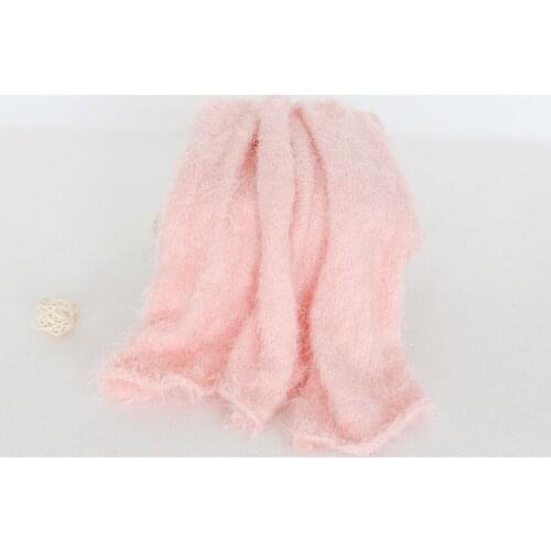 Fluffly Stretch Sweater Wrap Newborn Swaddle Blanket Baby Photography Props Baby Gril Jersey Stretch Wrap Props