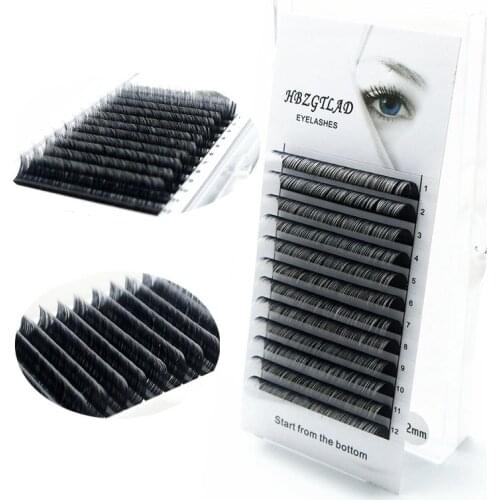 HBZGTLAD Brand new C/D curl 0.05mm 8-15mm false lashes black+white eyelash individual colored lashes Faux eyelash extensions