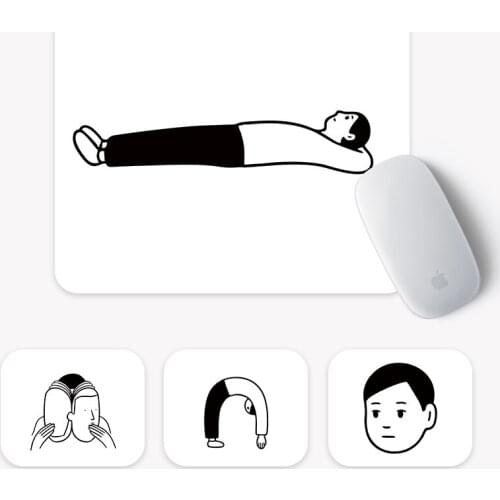 Computer Muis Padding Rubber Creative Personality Simple Pattern Muismat Non-Slip Mouse Pad For Macbook Xiaomi Lenovo