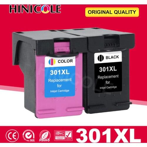 HINICOLE 301XL Ink Cartridge Replacement For HP 301 XL For DeskJet 1000 1050 1510 2000 2050 2050S 2510 2540 3050a 3054 Printer