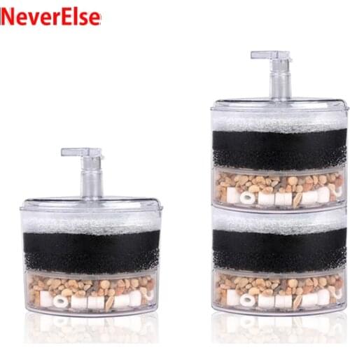 Corner Filter Air Pump Driven Increase Oxygen Bio Sponge Ceramic Corner In Tank for Shrimp Betta Nano Small Fish Tank Aquarium