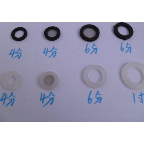 Vidric 4 points / 6 points / 1 inch silicone gasket White silicone sealing ring Flat pad Flower belt Mesh rubber gasket