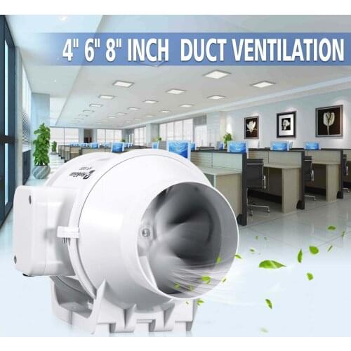 AU 220V Exhaust Fan 4'' 6'' 8'' Vent Inline Ventilation Tube Duct Fan Air Blower Double Speed Controller Kitchen Toilet Cleaning