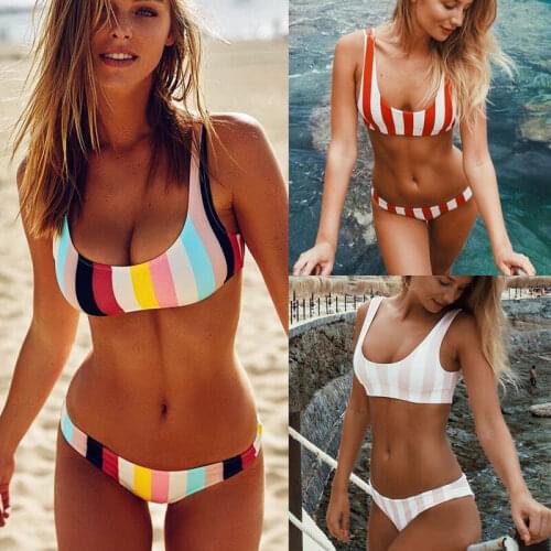 Women Bandage Bikini Push-up Padded Bra Swimsuit Bathing 2pcs Set Swimwear Two-Piece Swimming Costum
