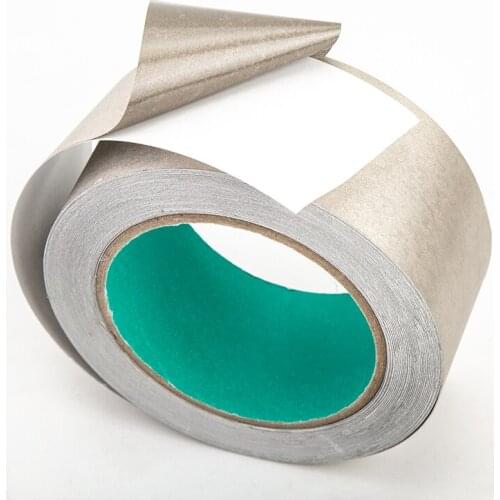 1pc 50mm* 20 meters Silver Double Sided Adhesive Conductive Fabric Cloth Tape Components EMI Shielding Button Repairs