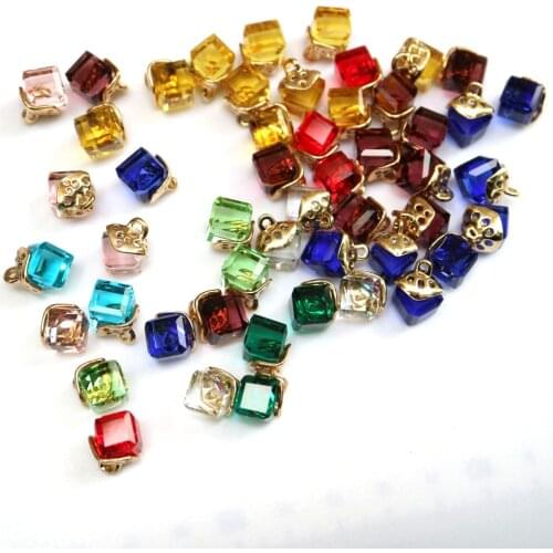 10pc High grade Rhinestone crystal buttons 12colors rhinestone Buttons for clothes Decorative jewellery accessories pendant