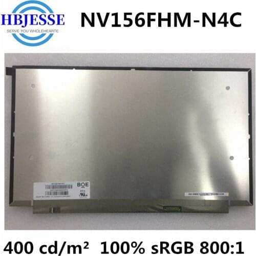 15.6"Laptop LED LCD Screen IPS 100% sRGB NV156FHM-N4C 1920*1080 FHD ADS EDP 30 Pins Display Panel with no screw holes