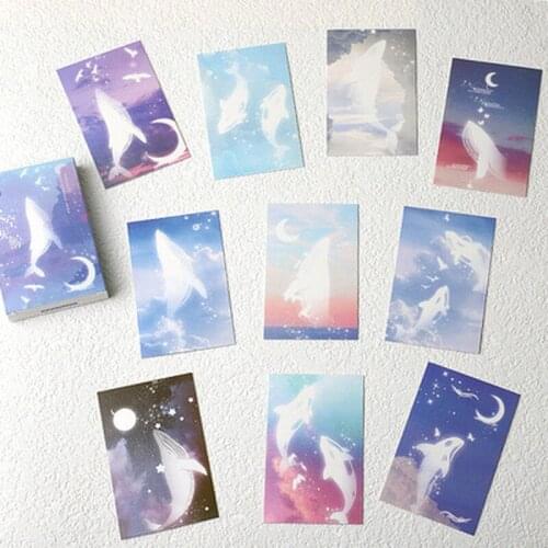 28Pcs/set Cartoon Business Cards Birthday Hand Drawn Postcard MINI Message Card Flowers Envelope Postcards Student Stationary