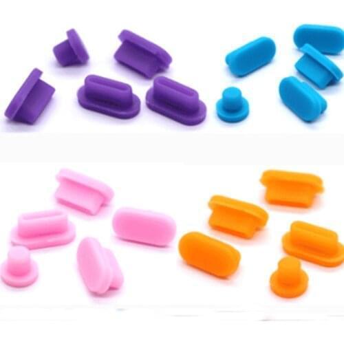 5pcs/set Anti Dust Dirt Plug for MacBook Pro16 MacBook Air 13 MacBook 13 15 Pro Touch Bar Silicone Port Plugs Cover Set